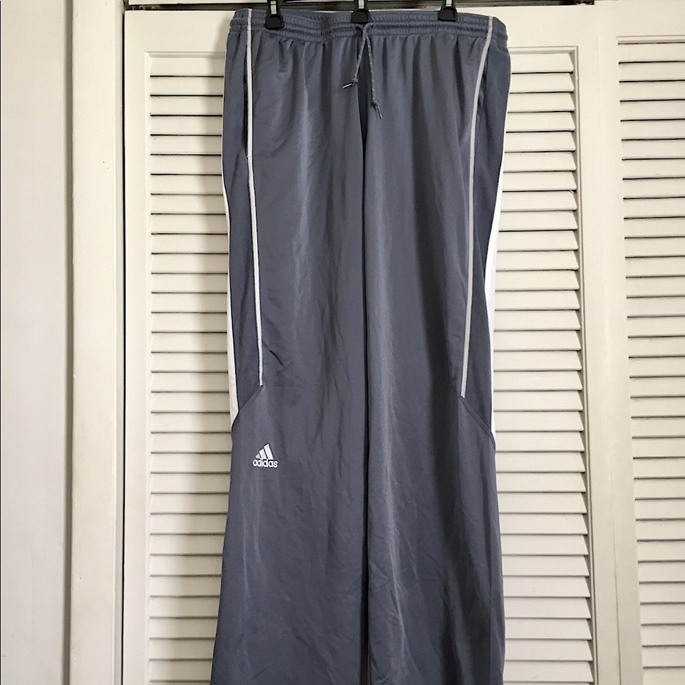 Adidas Climalite Gray & White athletic Pant (XL)